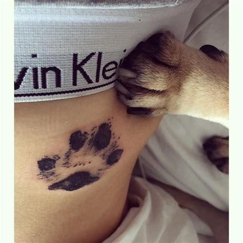 paw print tattoo ideas|real paw print tattoo.